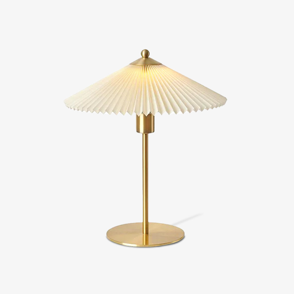 Perla Pleated Table Lamp - Cueteks