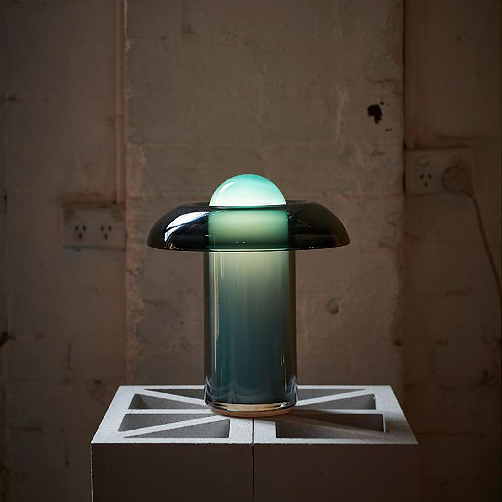 Glass Mushroom Table Lamp - Cueteks