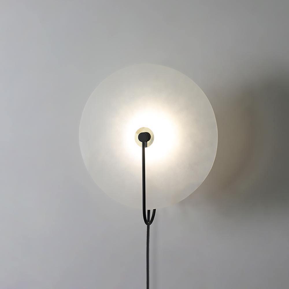 Alabaster LED Plug-In Wall Lamp - Cueteks