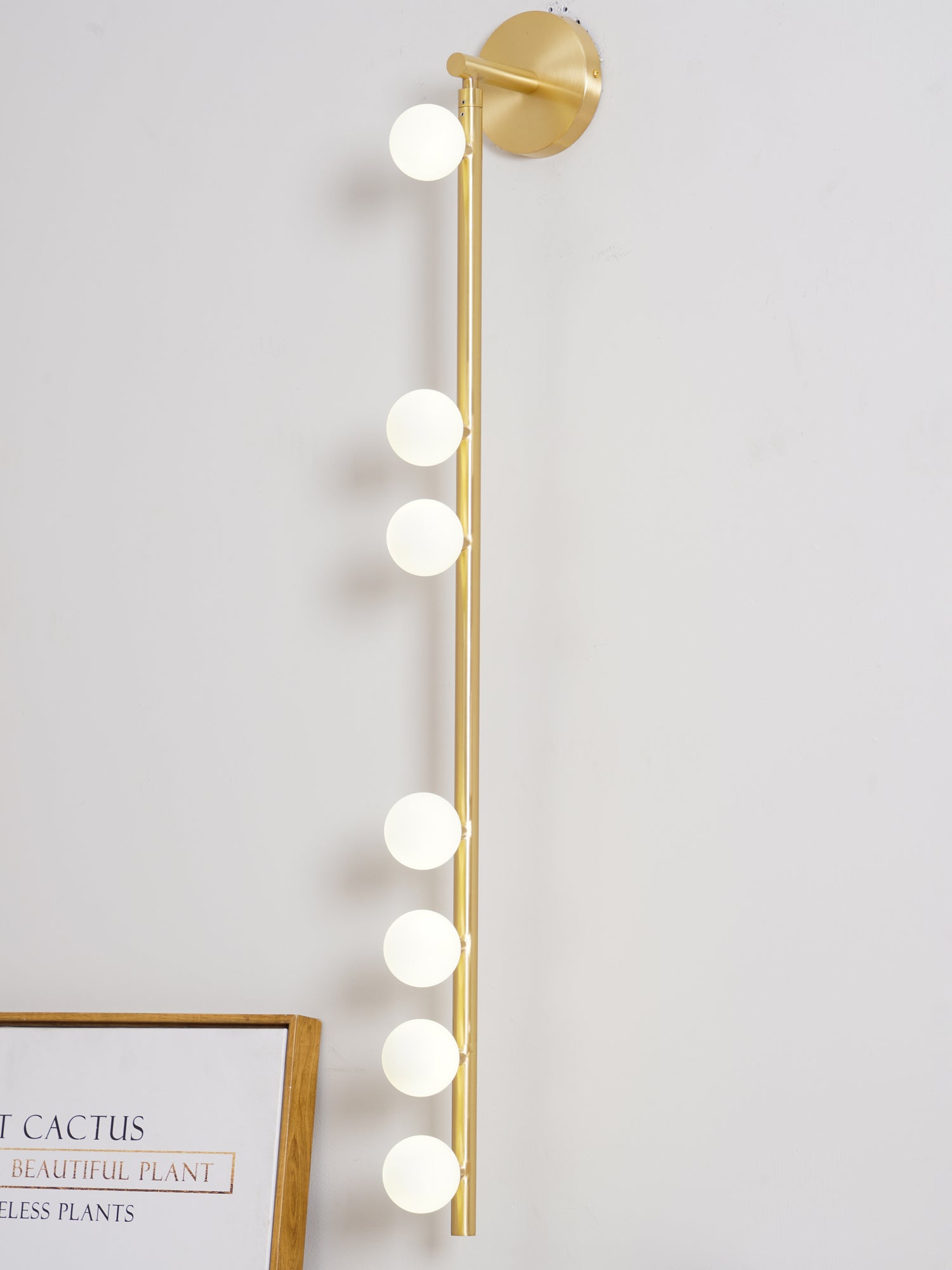 Brass Glass Tube Wall Lamp - Cueteks