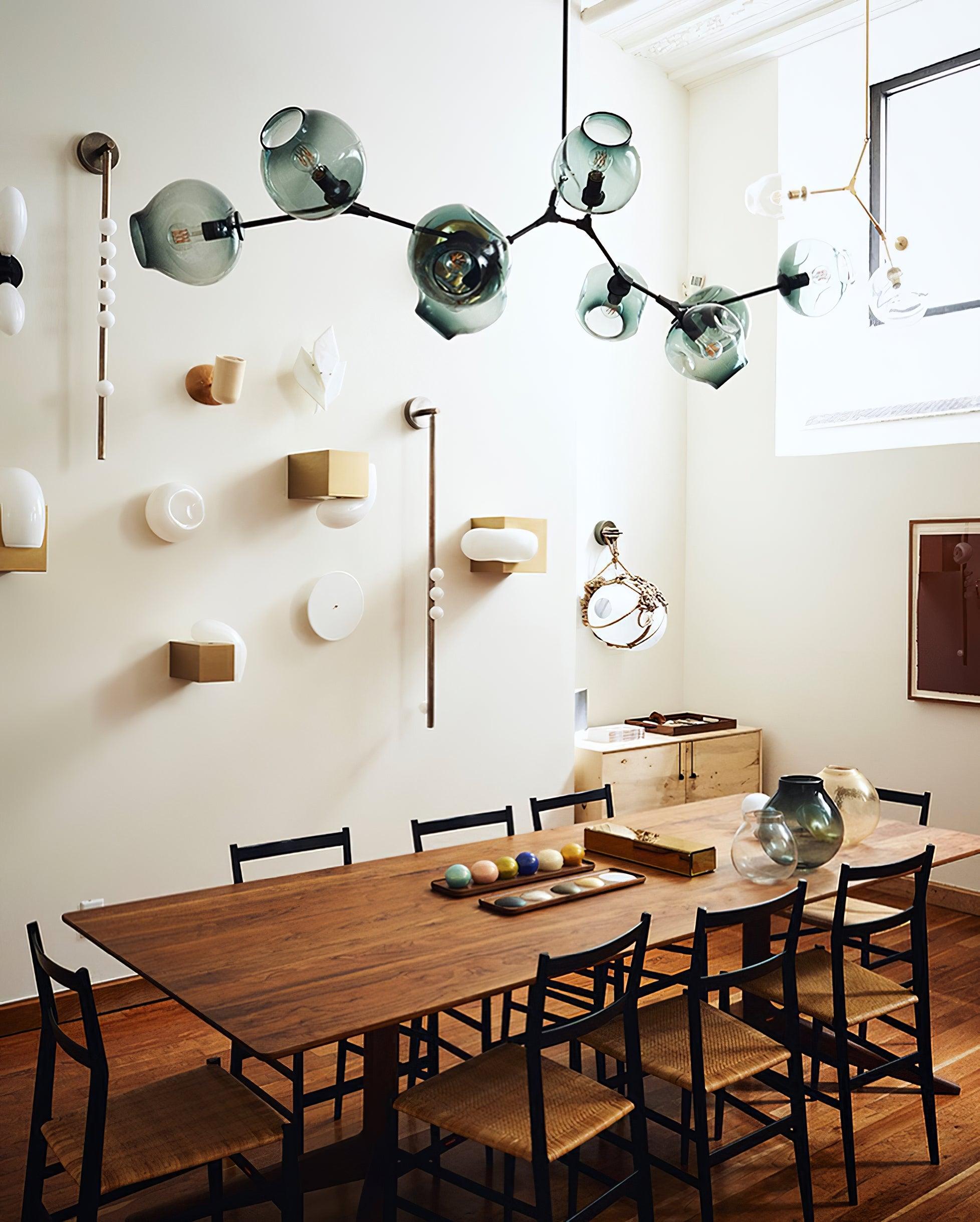 Brass Glass Tube Wall Lamp - Cueteks