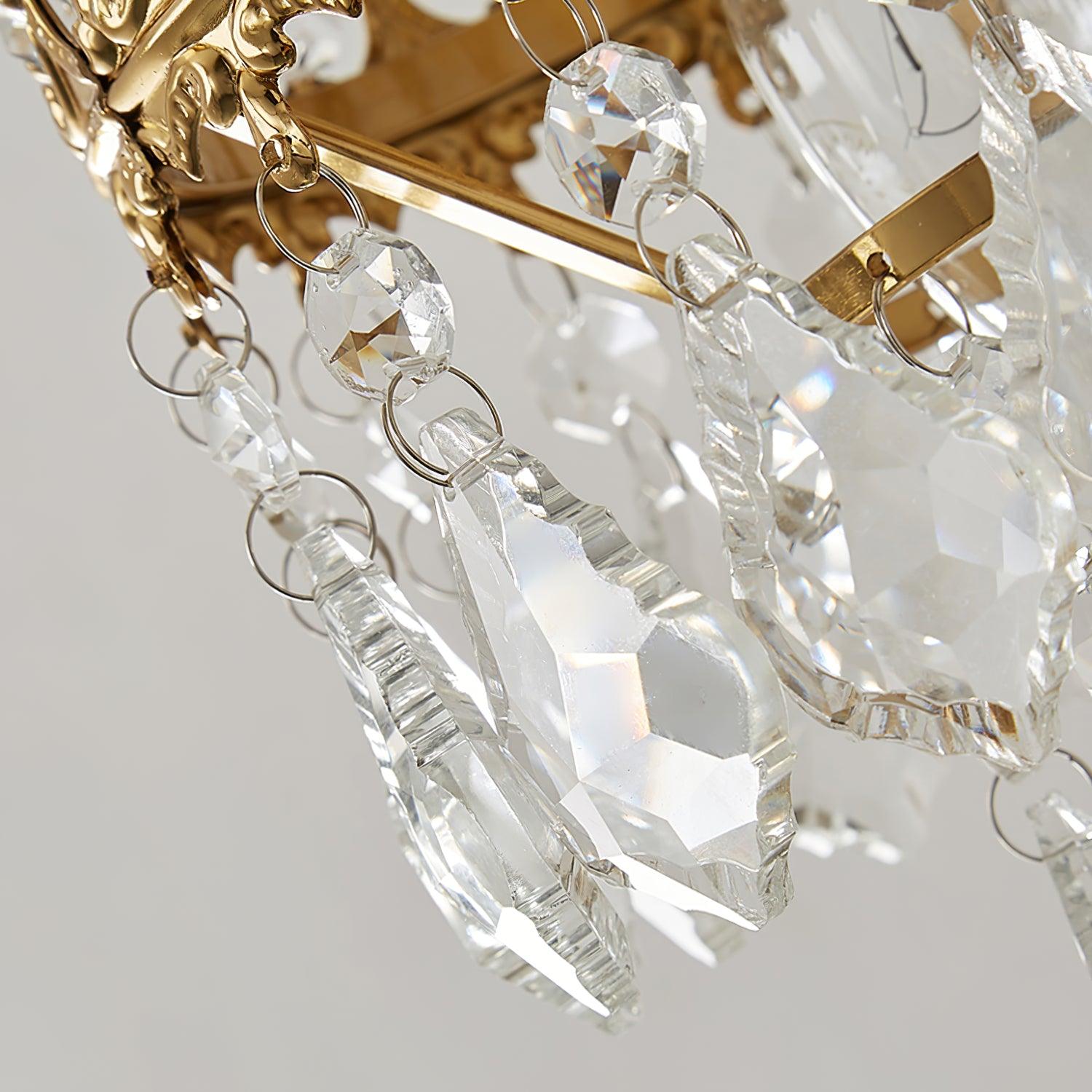 Crystal Crown Sconce - Cueteks