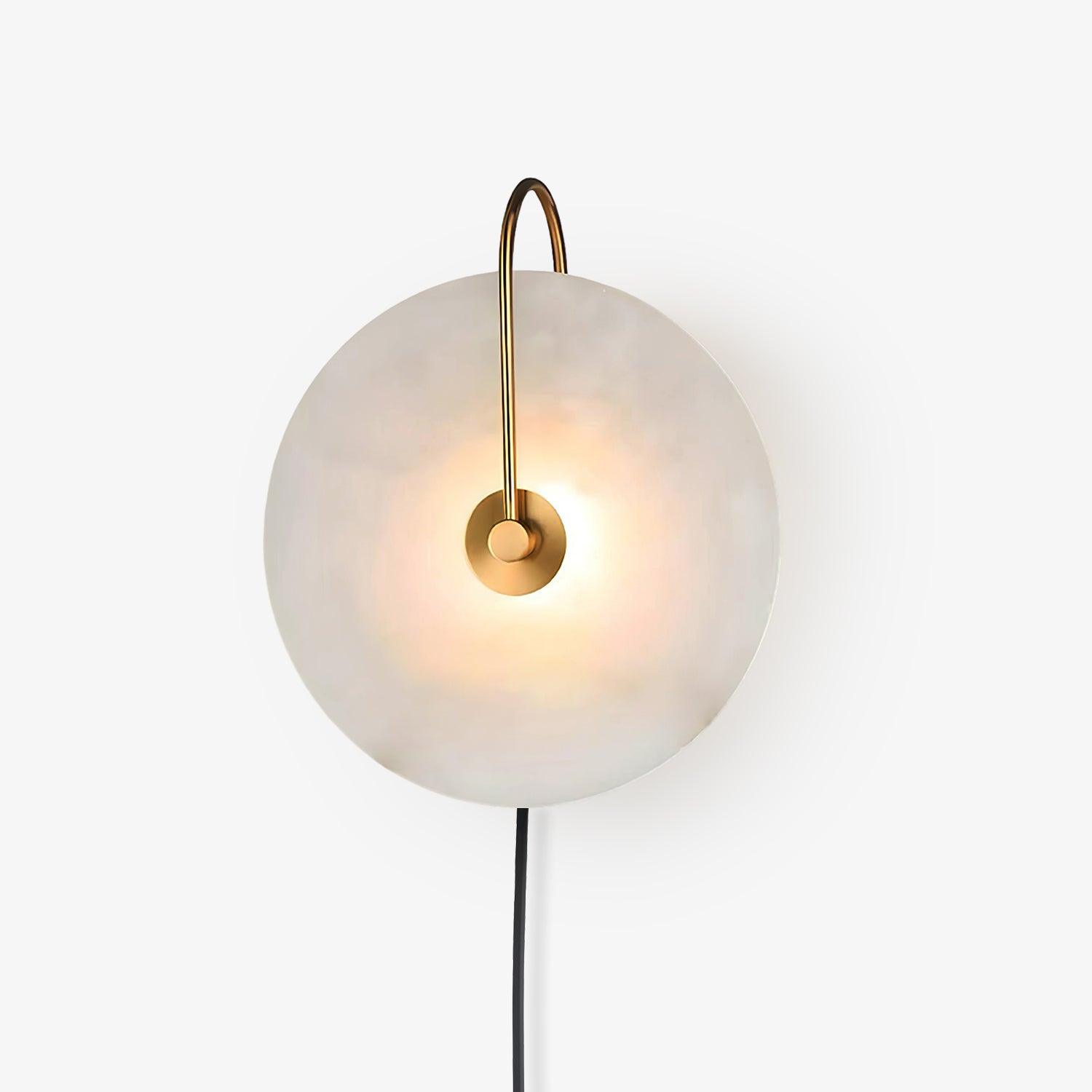 Alabaster LED Plug-In Wall Lamp - Cueteks
