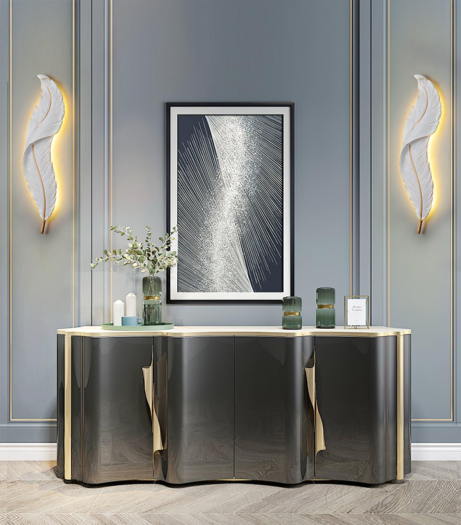 Feather Wall Lamp - Cueteks