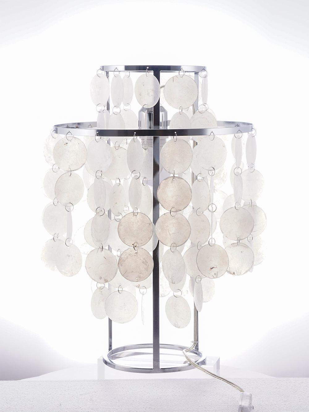 Round Shell Table Lamp - Cueteks
