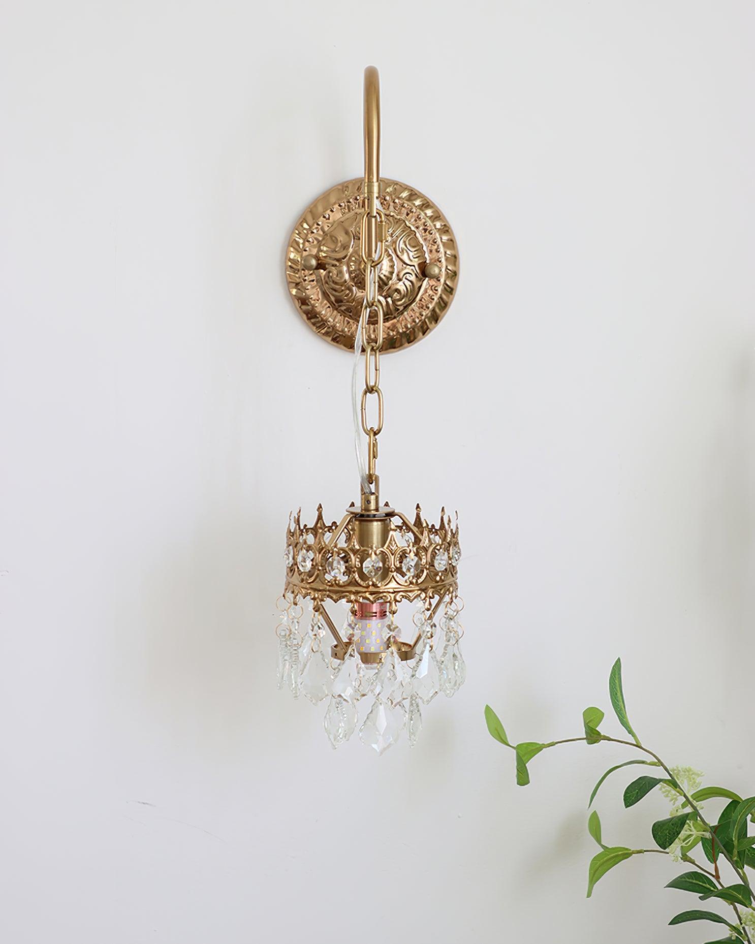 Crystal Crown Sconce - Cueteks
