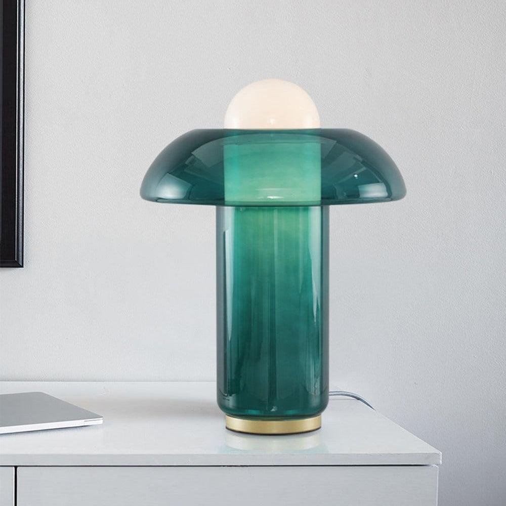 Glass Mushroom Table Lamp - Cueteks
