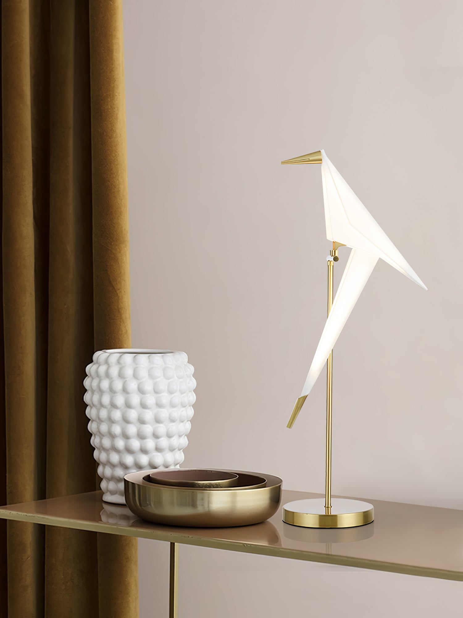 Paper Crane Bird Table lamp - Cueteks