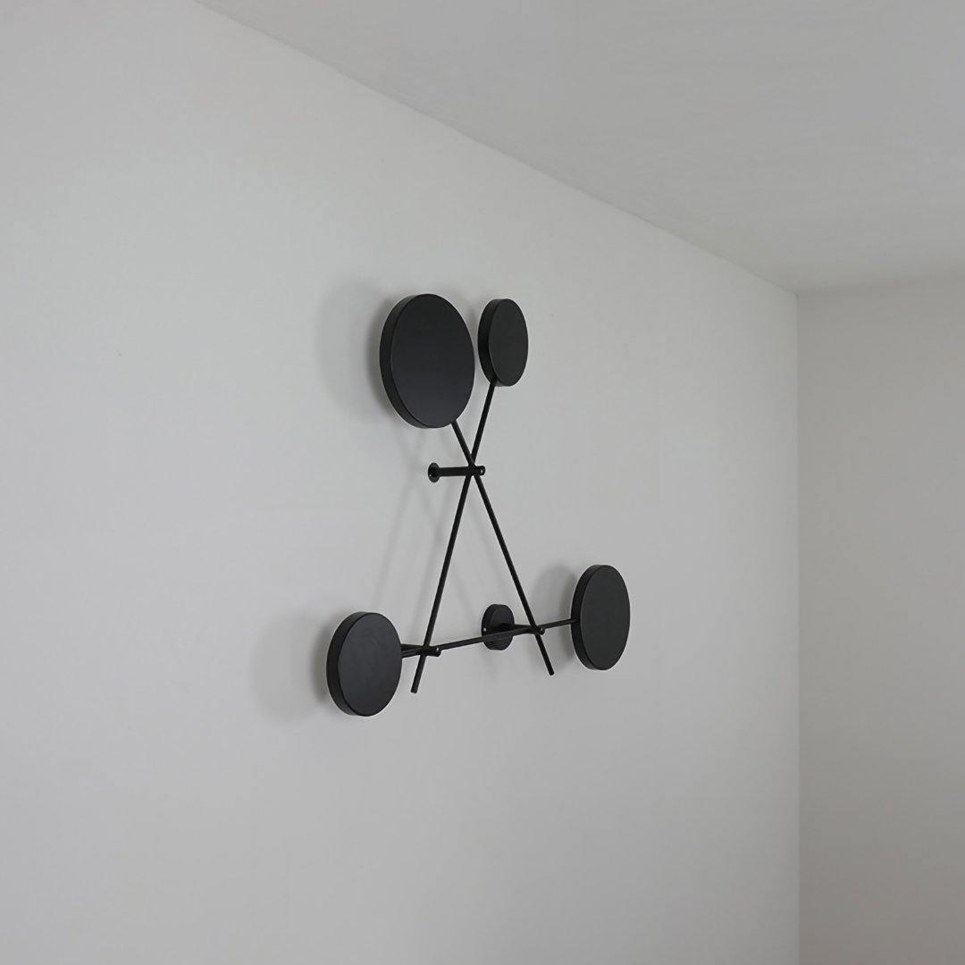 Lride geometric disc and rod wall light