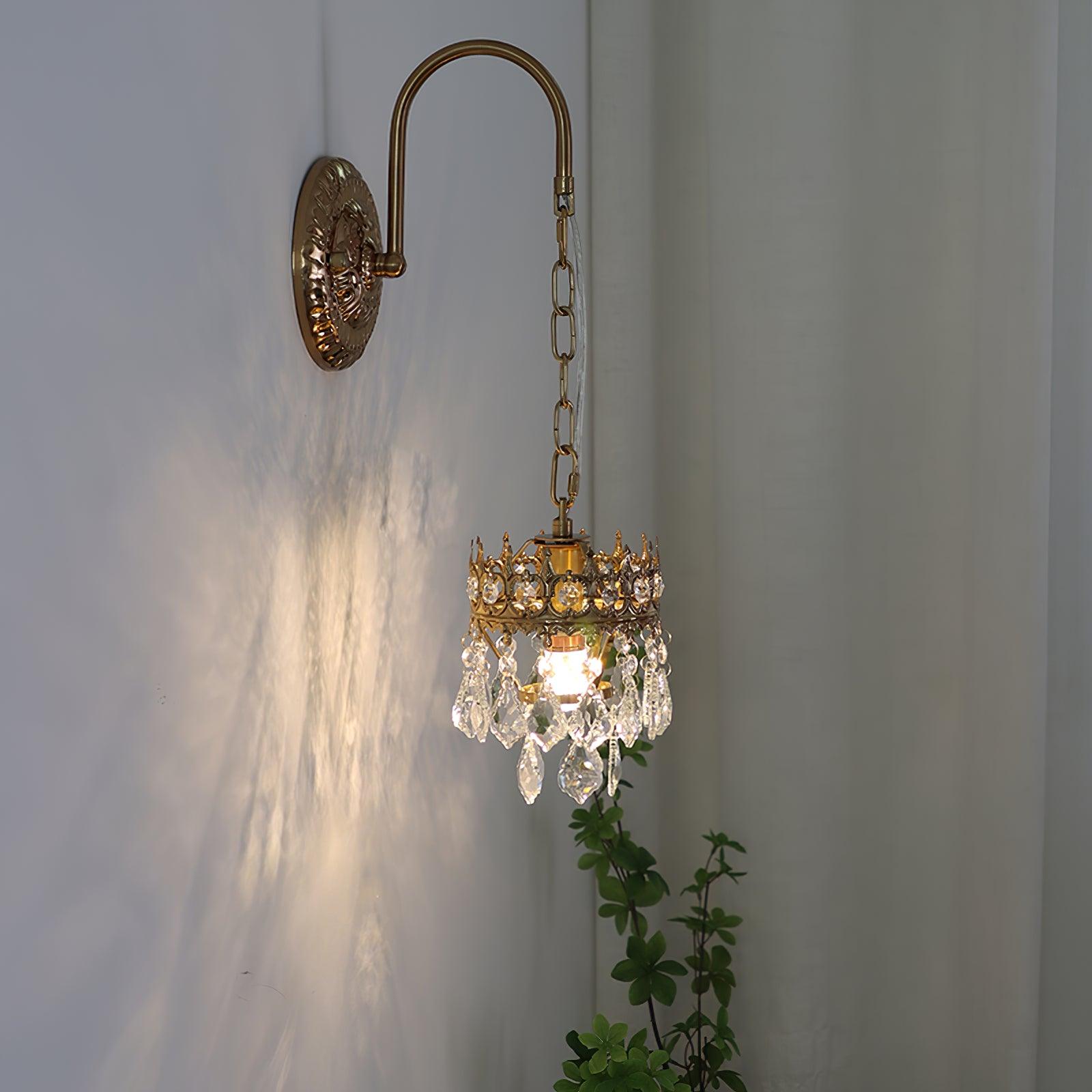 Crystal Crown Sconce - Cueteks