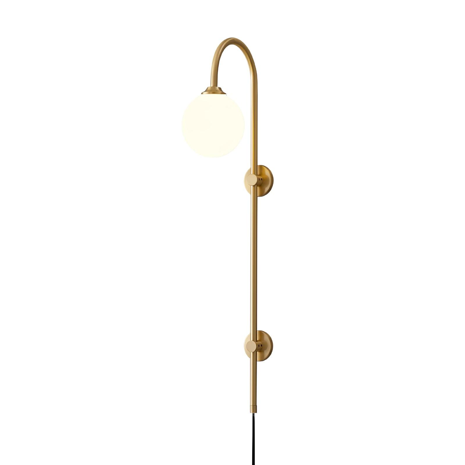 Globe Brass Wall Sconce - Cueteks
