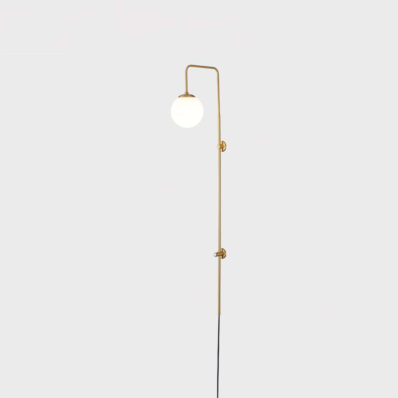 Globe Brass Wall Sconce - Cueteks
