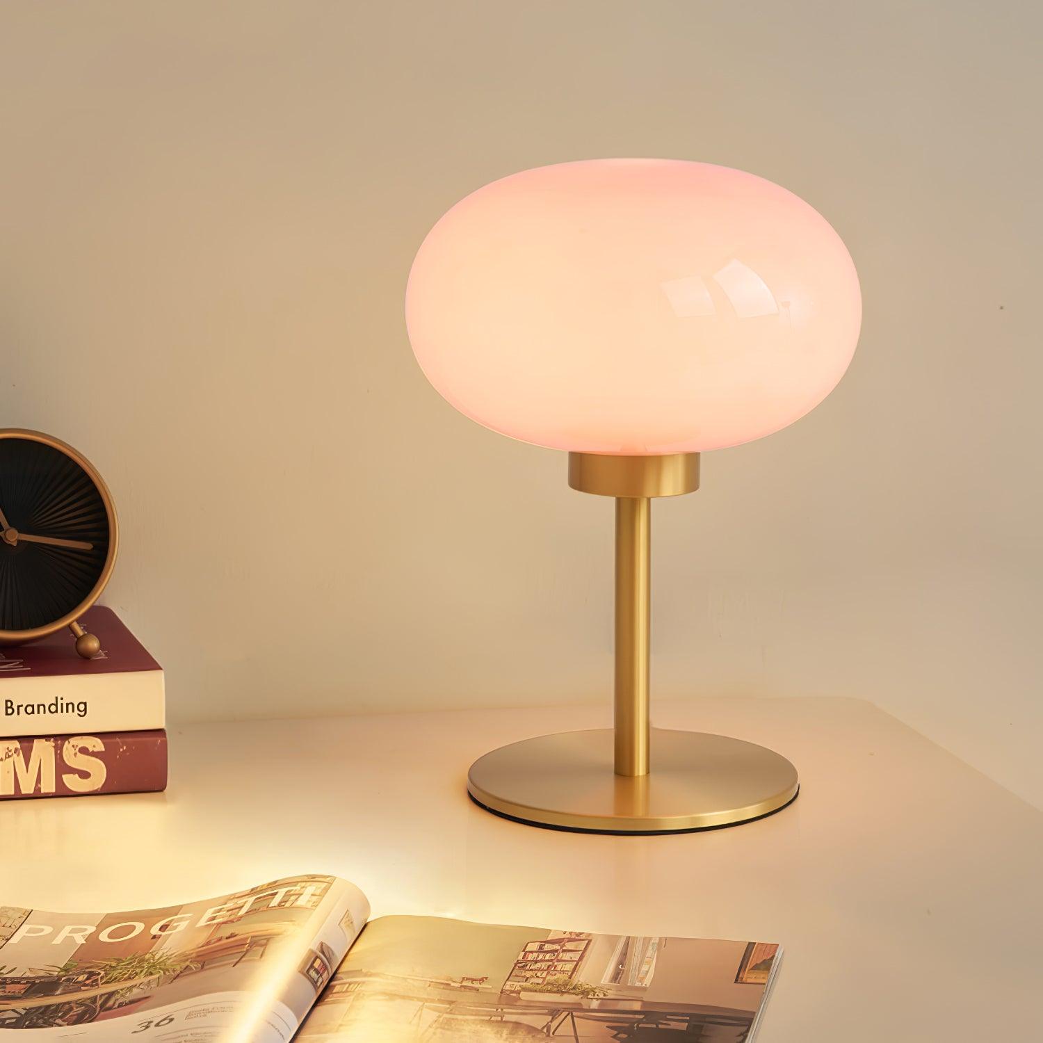 Marshmallow Brass Table Lamp - Cueteks