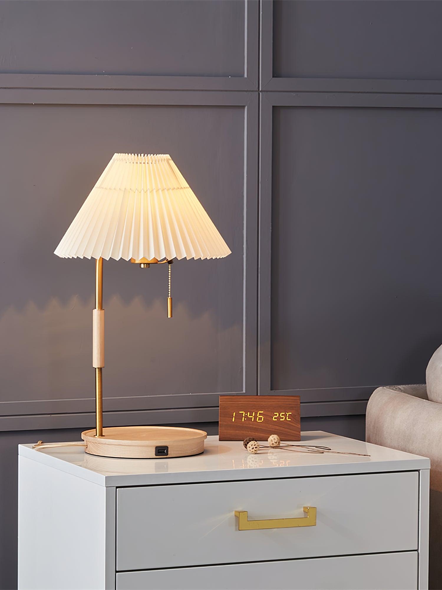 Wooden Retro Table Lamp - Cueteks