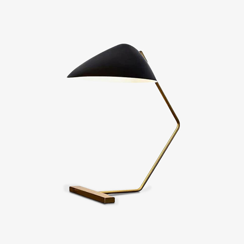 Curvilinear Mid-Century Table Lamp - Cueteks