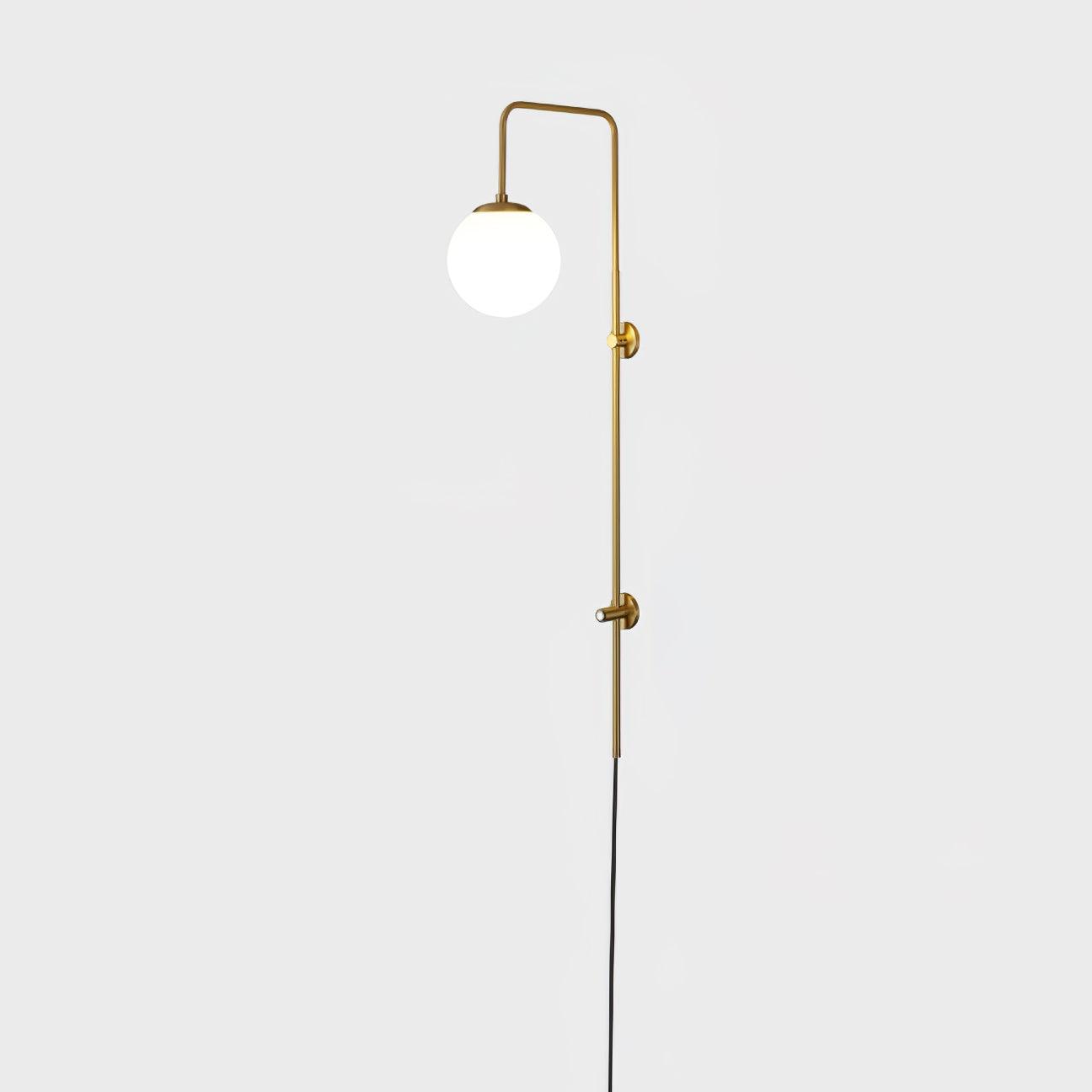 Globe Brass Wall Sconce - Cueteks