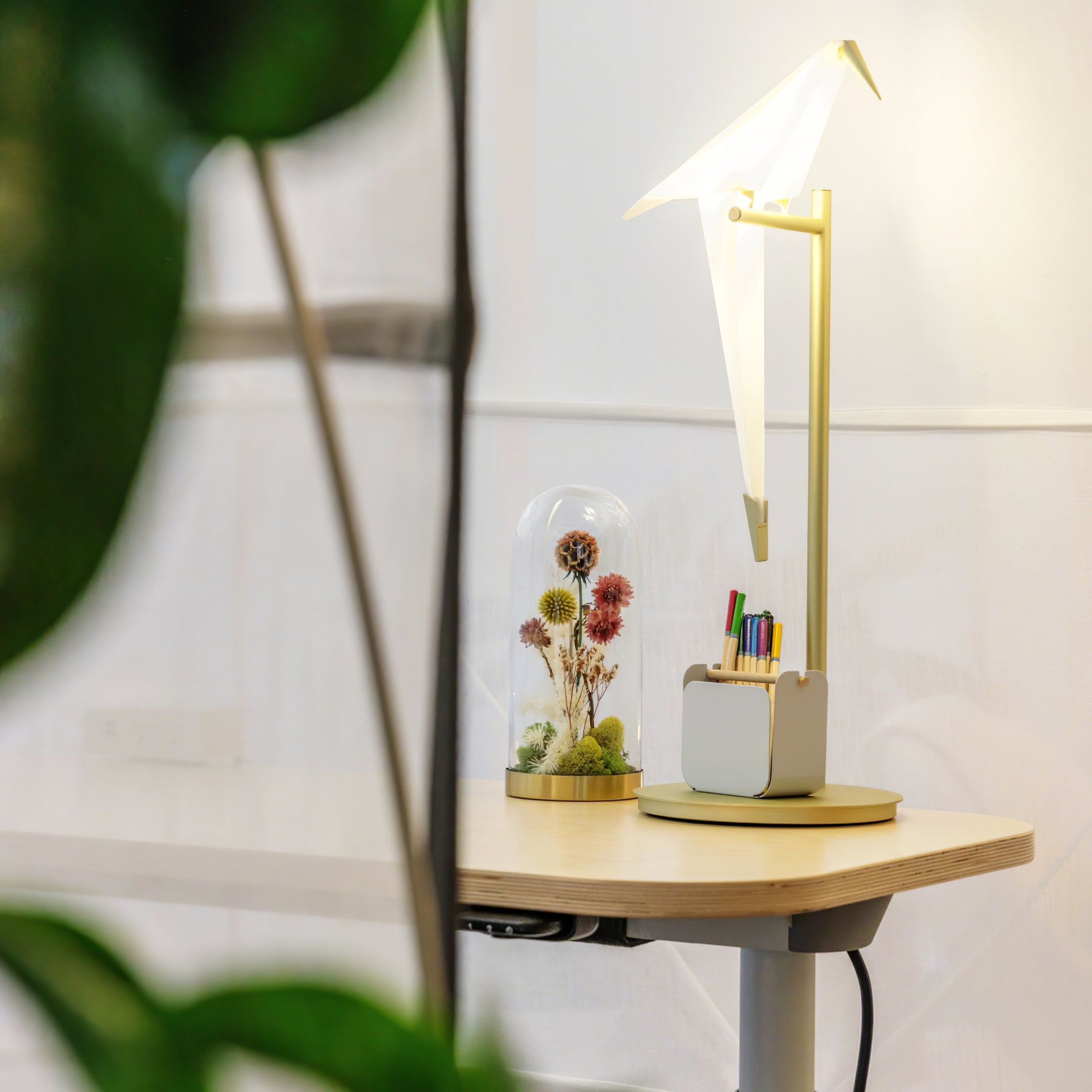 Paper Crane Bird Table lamp - Cueteks