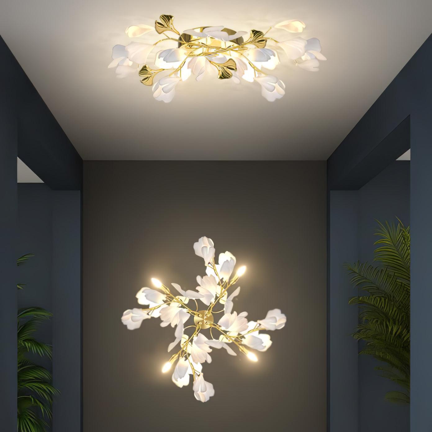 Gingko Flowers Wall Lamp - Cueteks