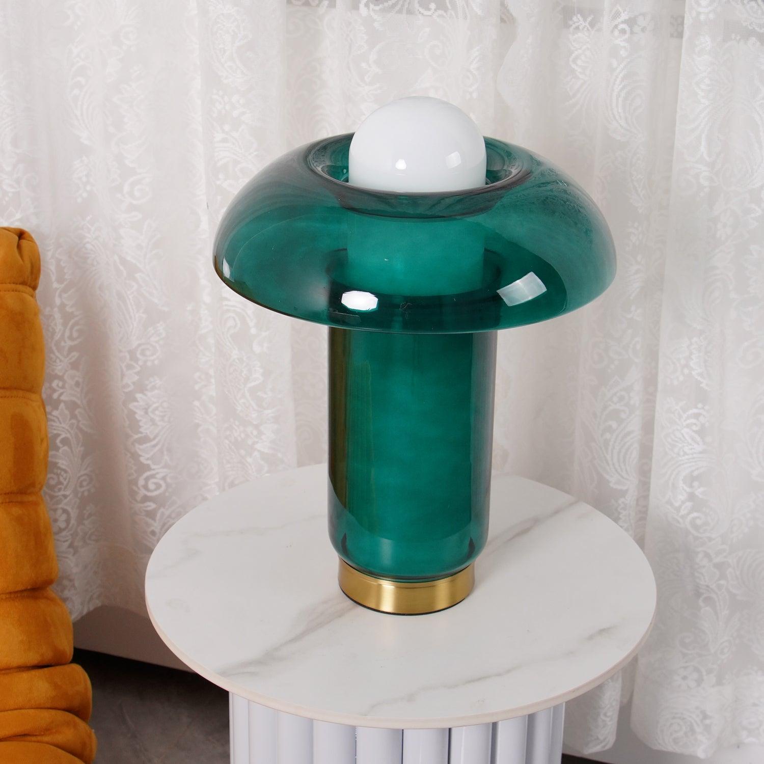 Glass Mushroom Table Lamp - Cueteks