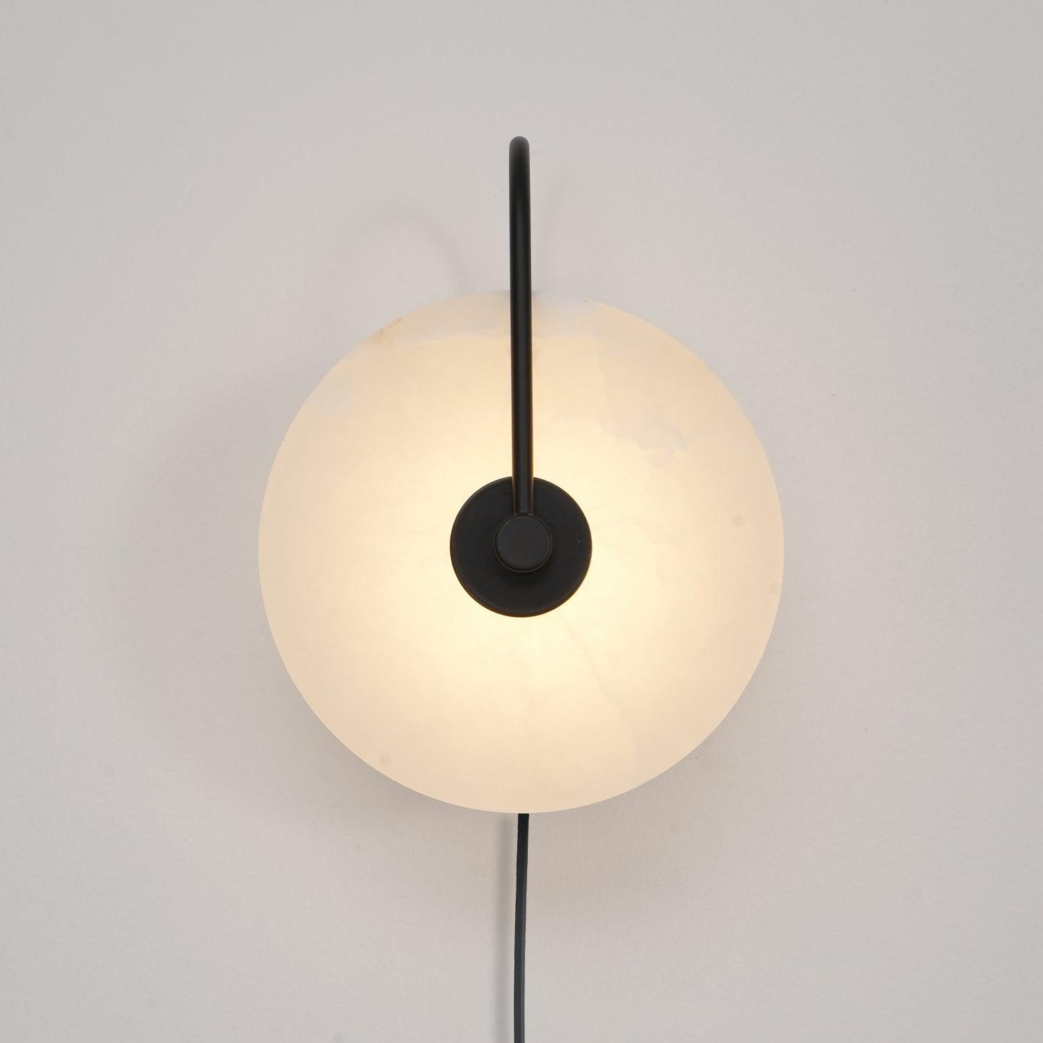Alabaster LED Plug-In Wall Lamp - Cueteks