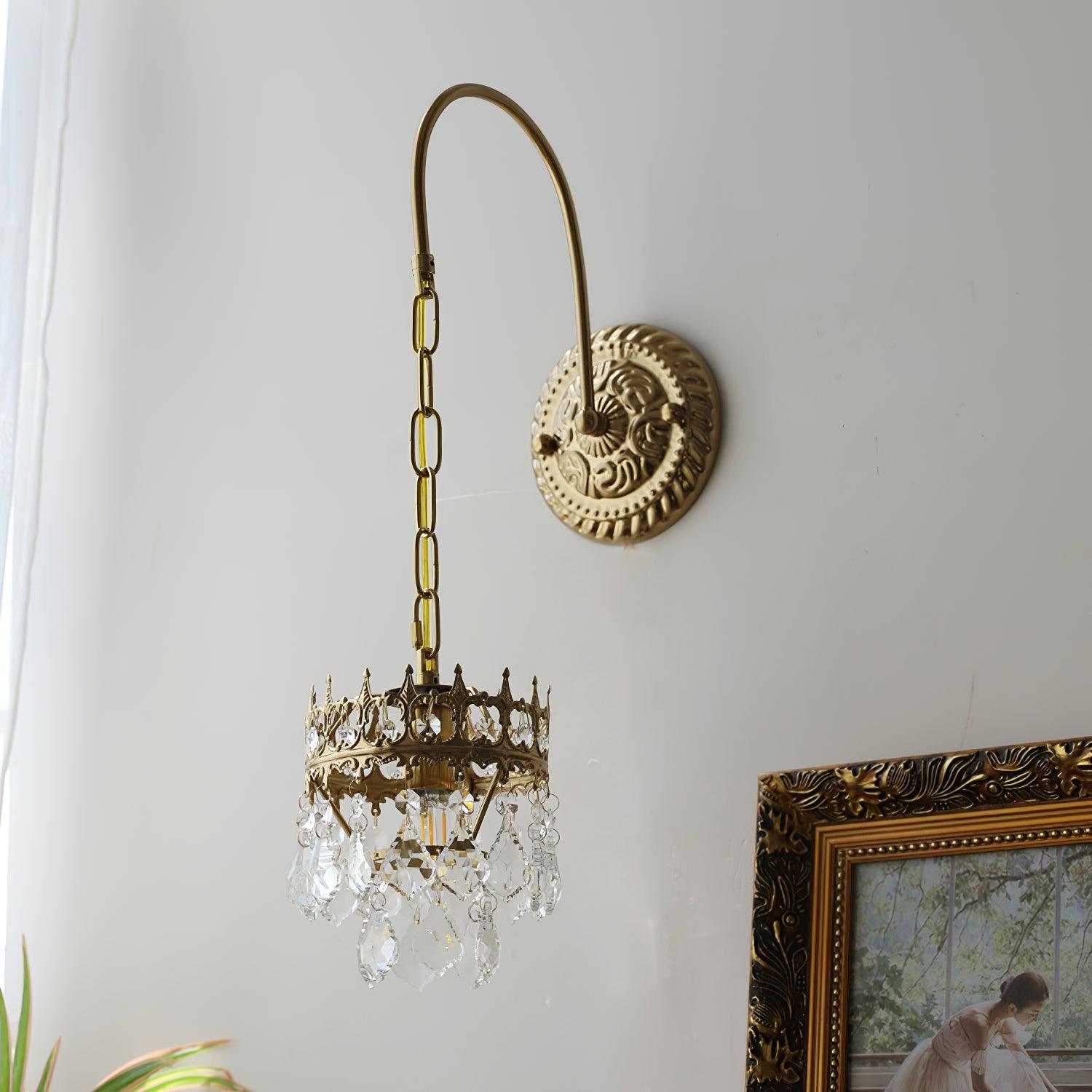 Crystal Crown Sconce - Cueteks