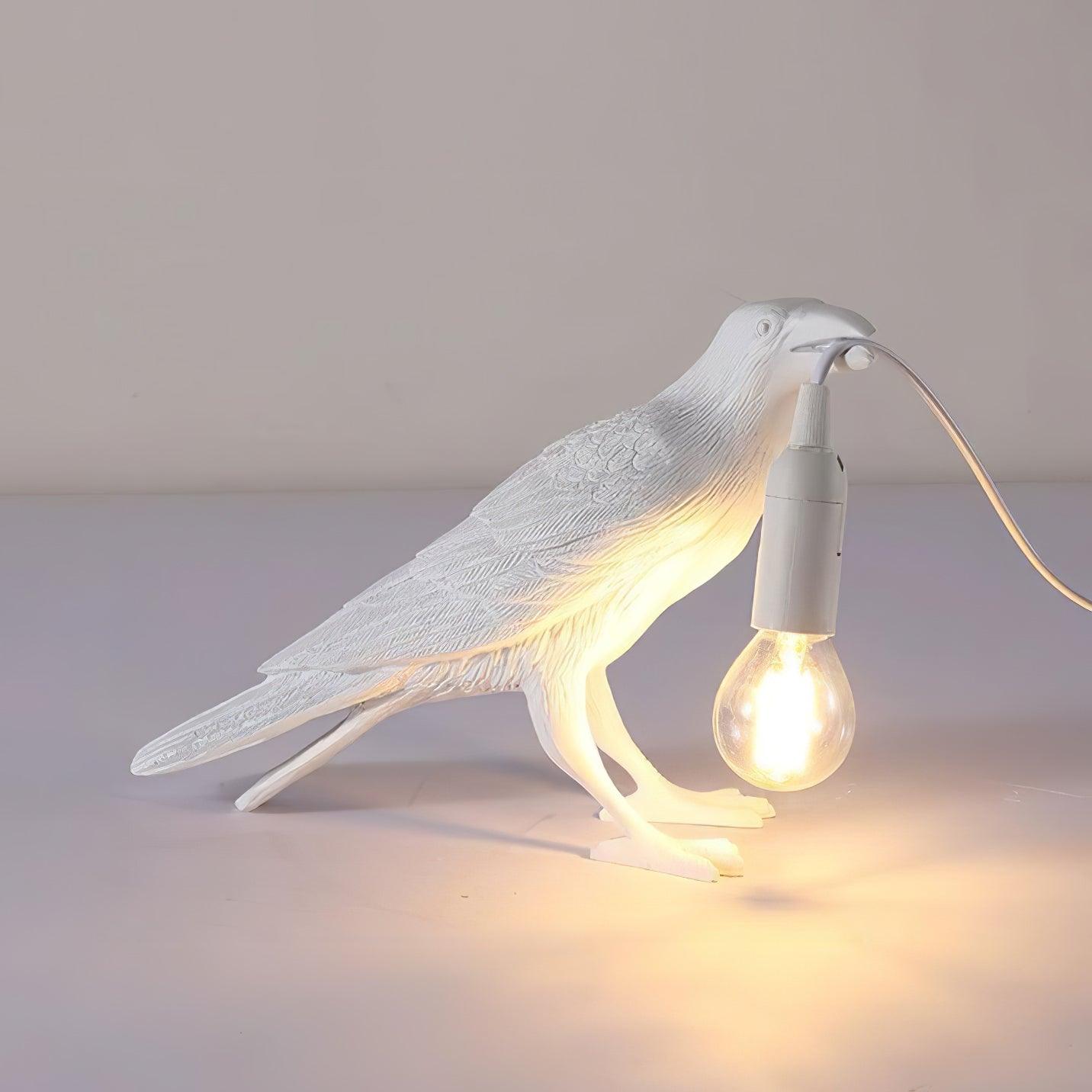 Raven Resin Table Lamp - Cueteks