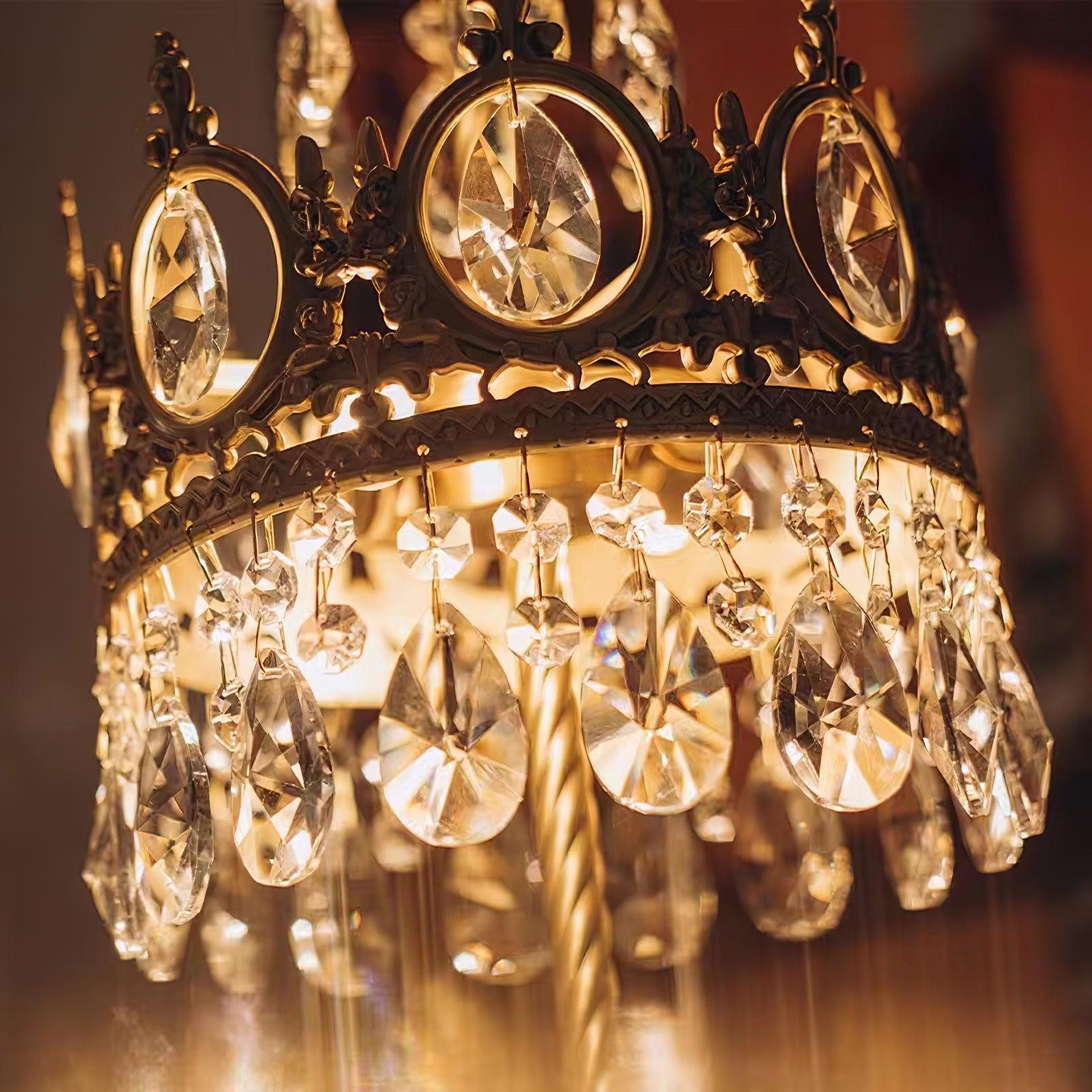 Vintage Crystal Table Light - Cueteks