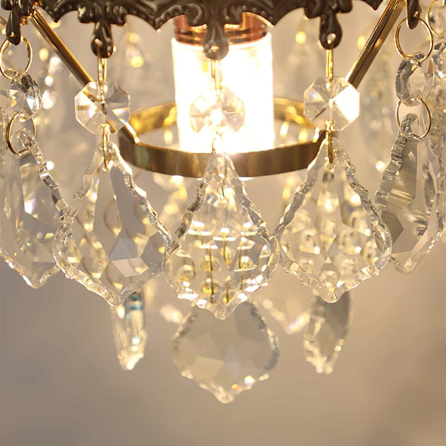Crystal Crown Sconce - Cueteks