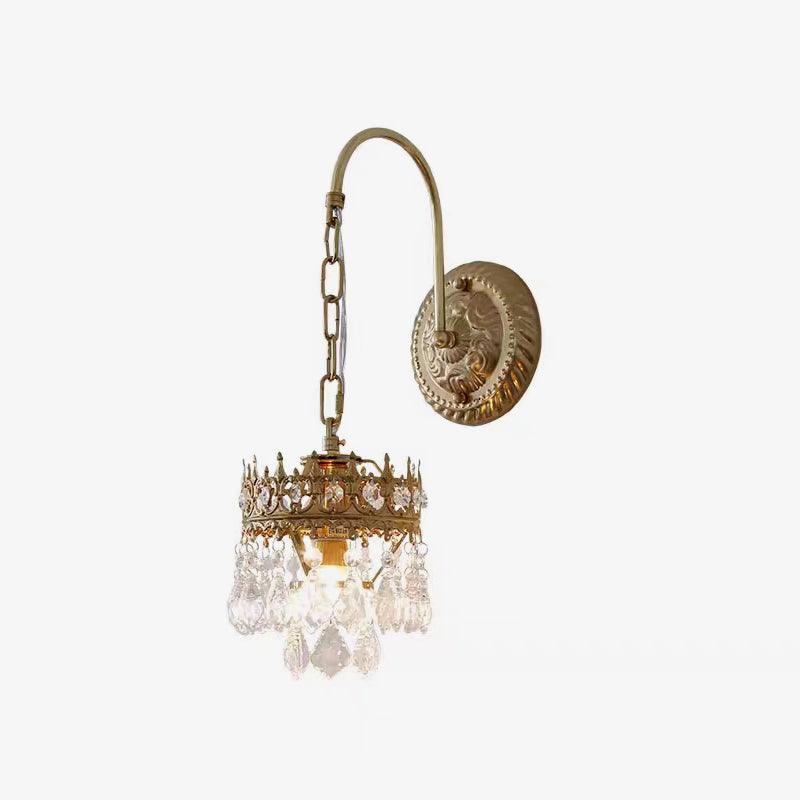 Crystal Crown Sconce - Cueteks