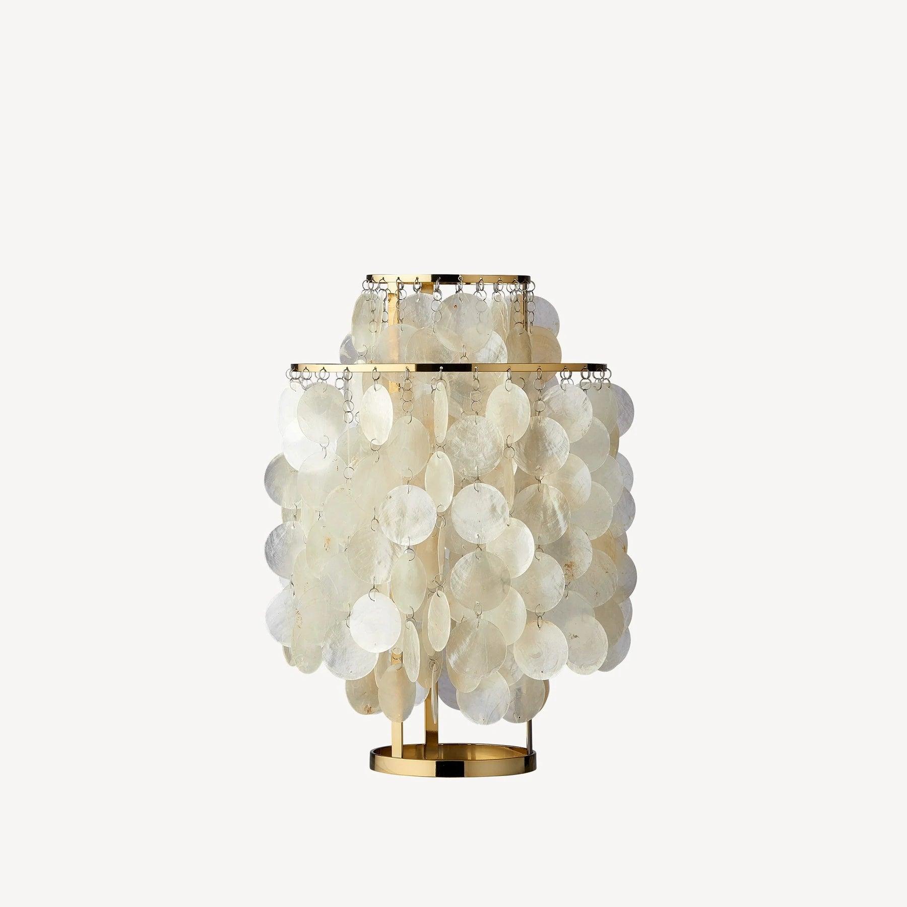 Round Shell Table Lamp - Cueteks
