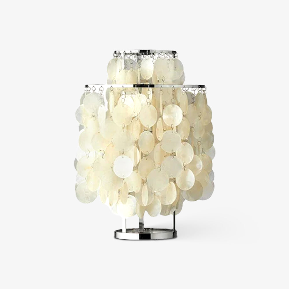 Round Shell Table Lamp - Cueteks