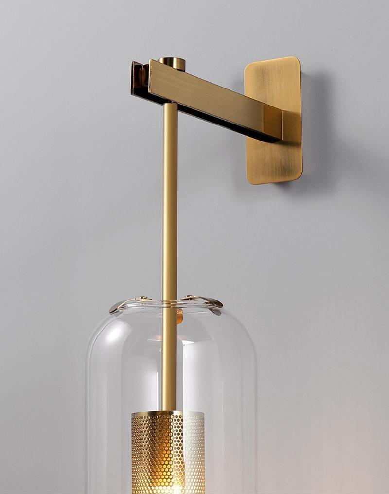 Metal arm rod and perforated inner cylinder