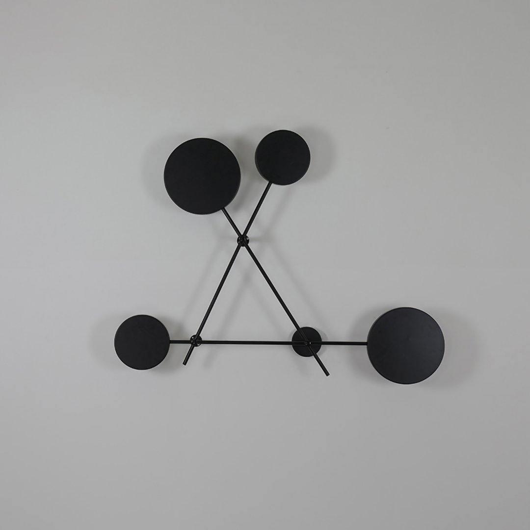 Lride geometric disc and rod wall light
