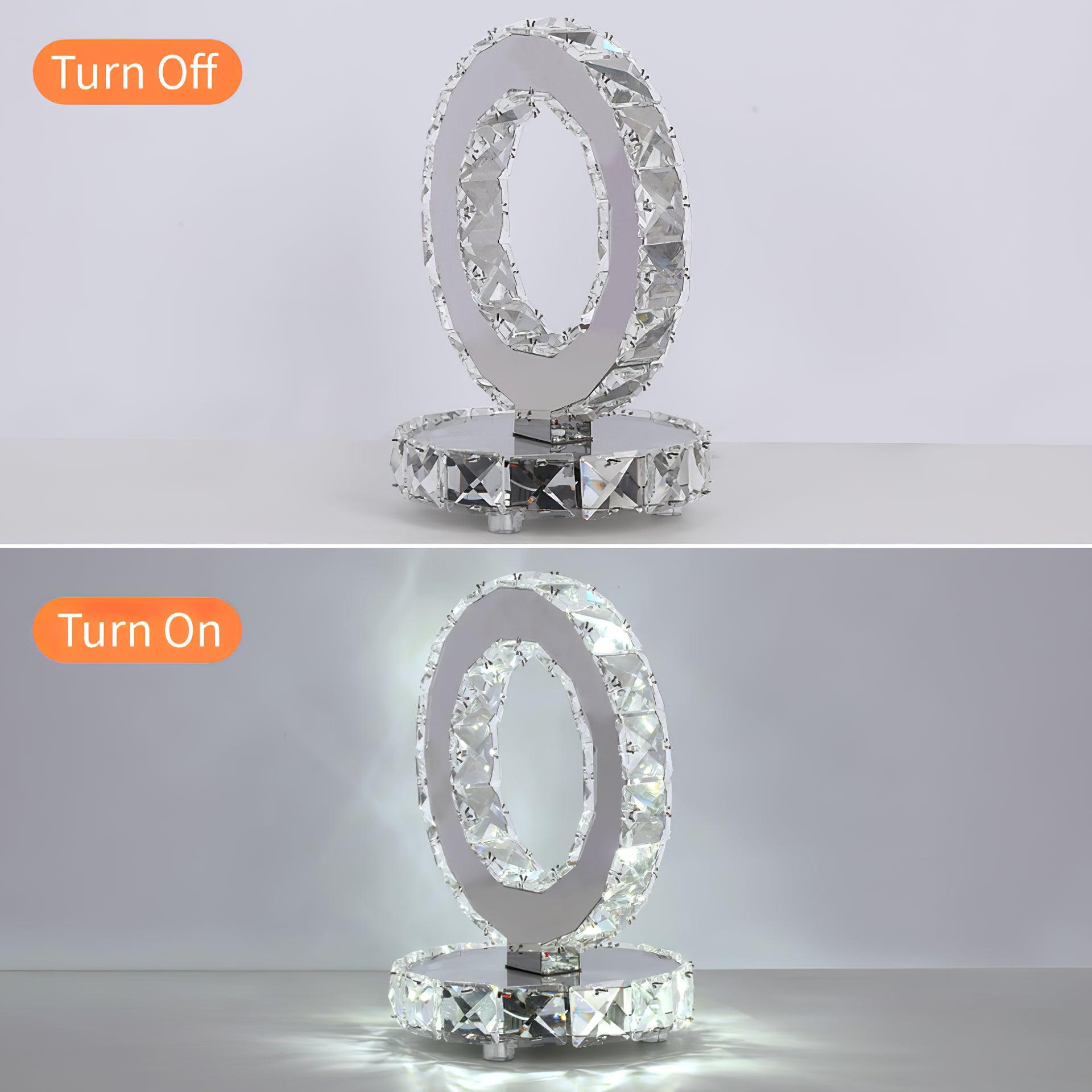 Crystal Rings Table Lamp - Cueteks