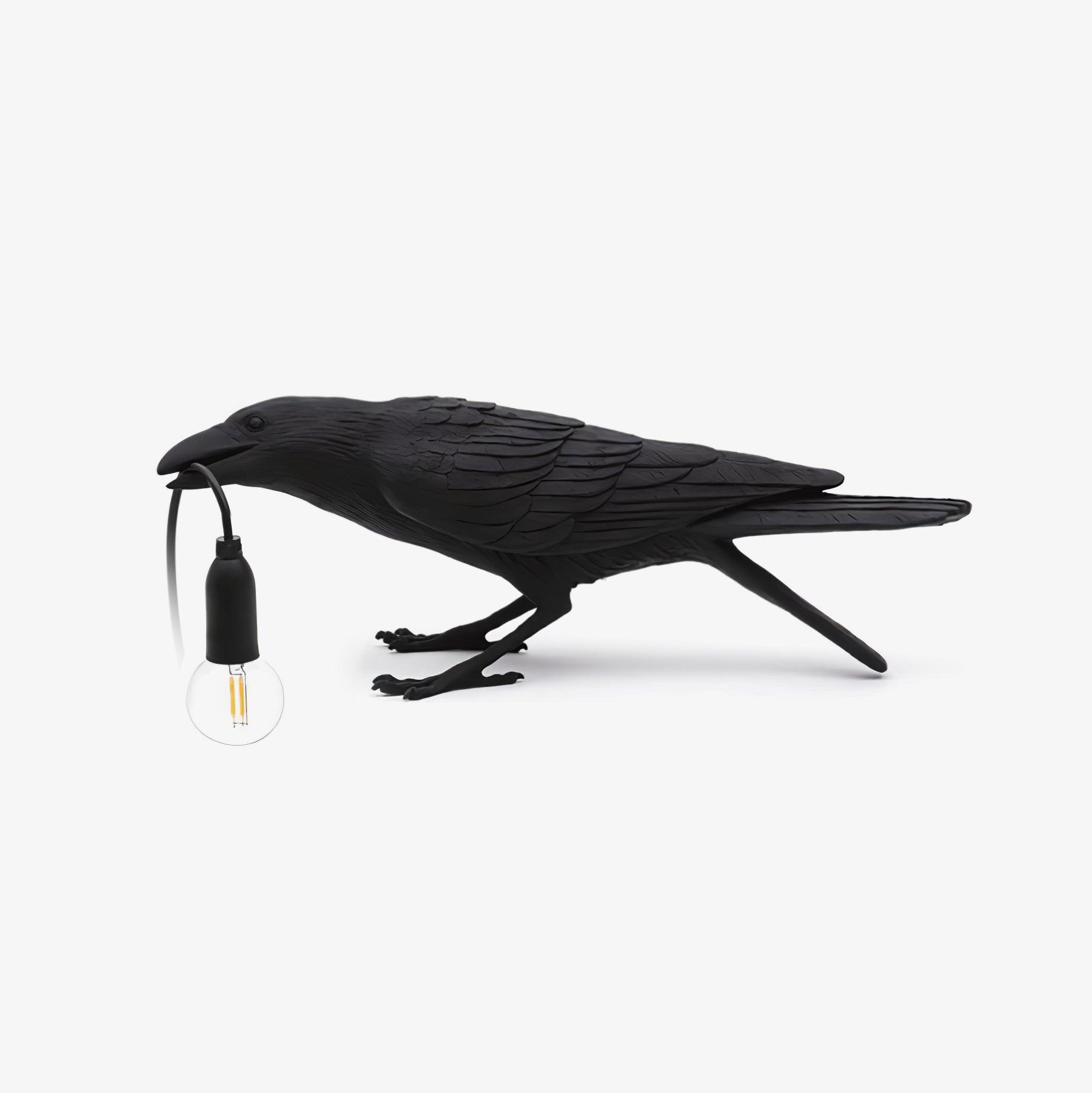 Raven Resin Table Lamp - Cueteks