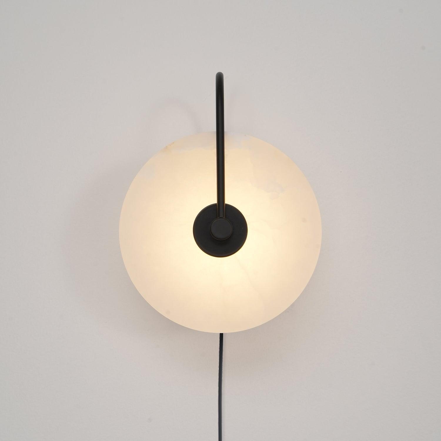 Alabaster LED Plug-In Wall Lamp - Cueteks