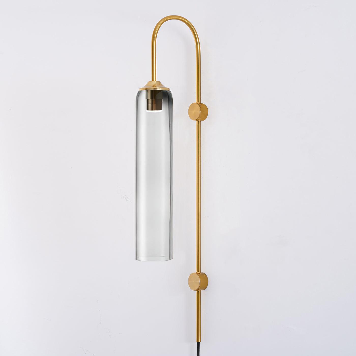Reflective glass tube and two round fixing points