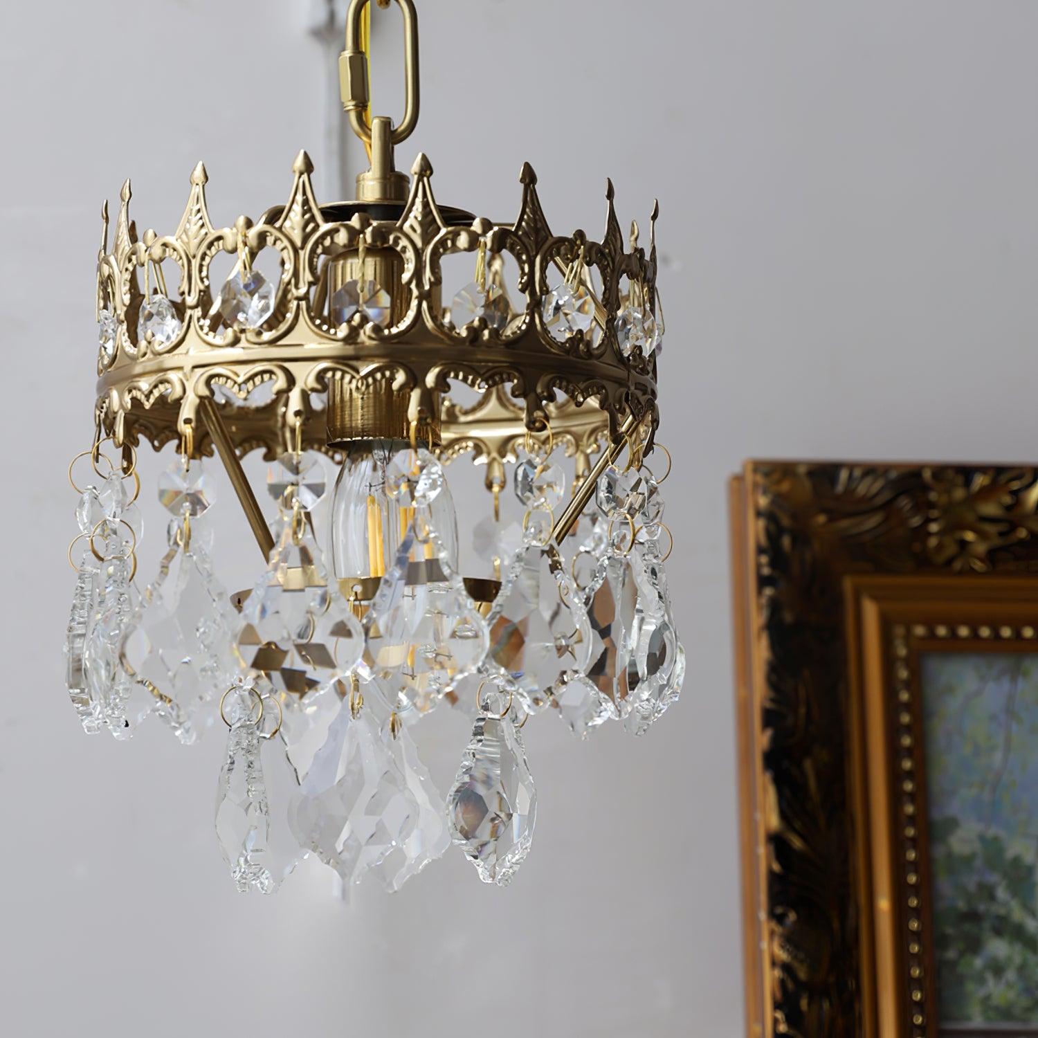 Crystal Crown Sconce - Cueteks