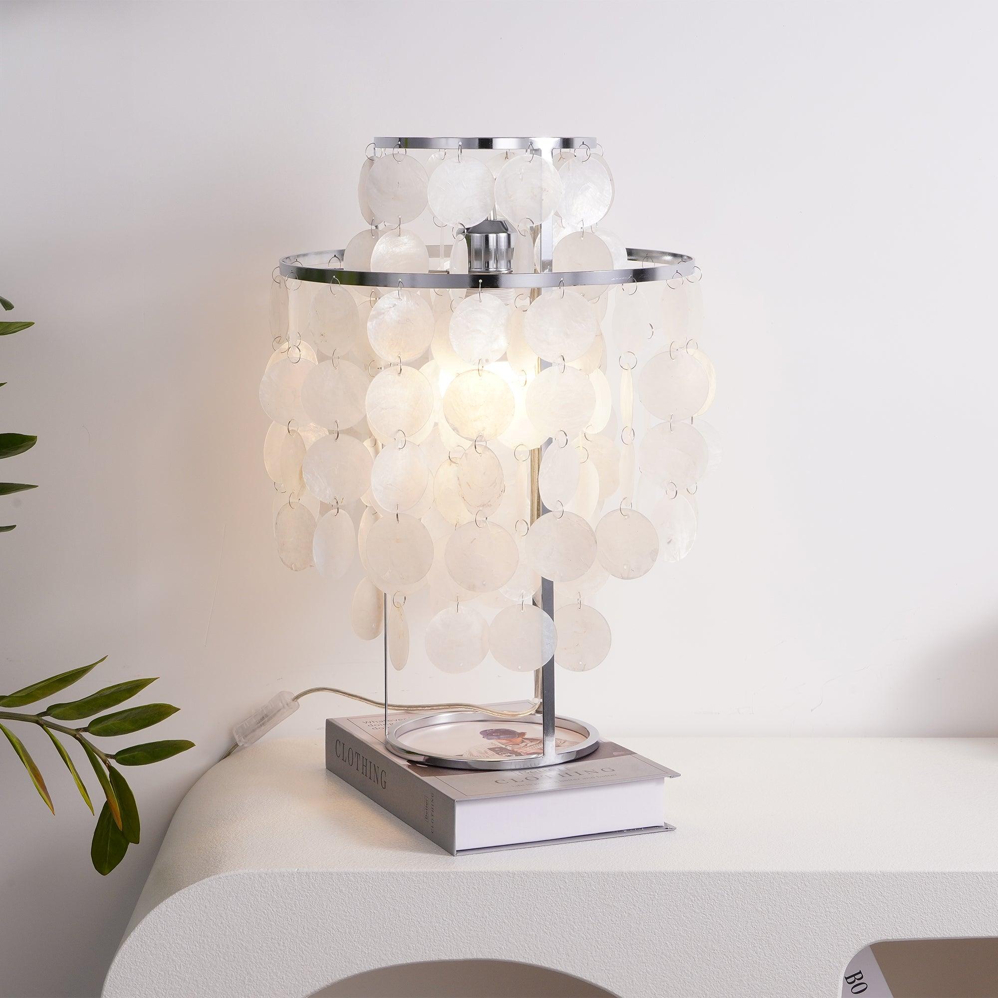 Round Shell Table Lamp - Cueteks