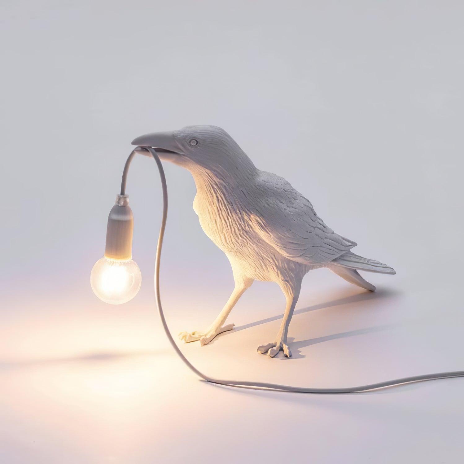 Raven Resin Table Lamp - Cueteks