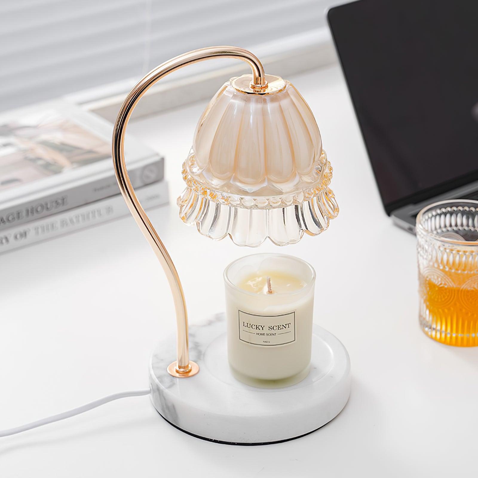 Lily Marble Warmer Table Lamp - Cueteks