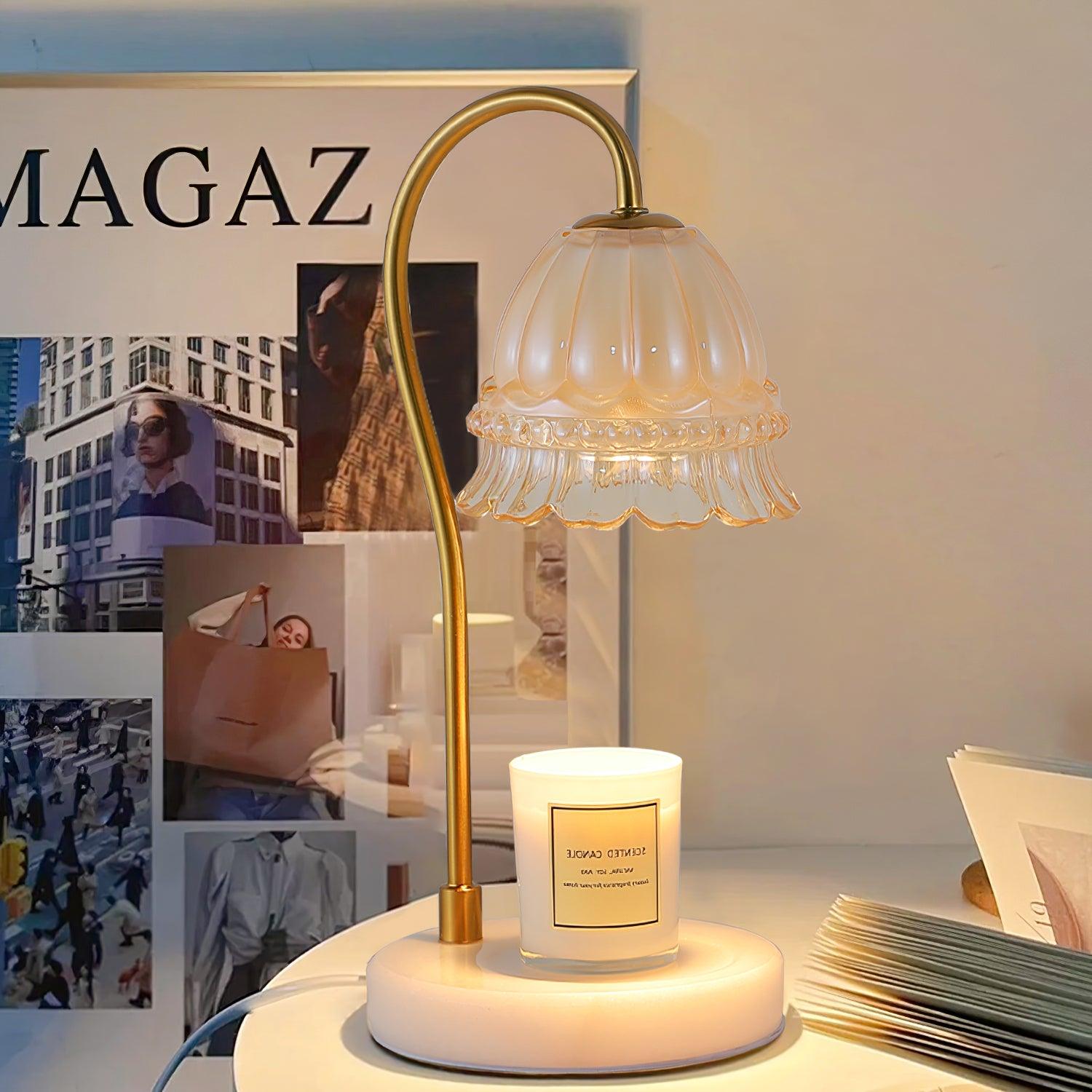 Lily Marble Warmer Table Lamp - Cueteks