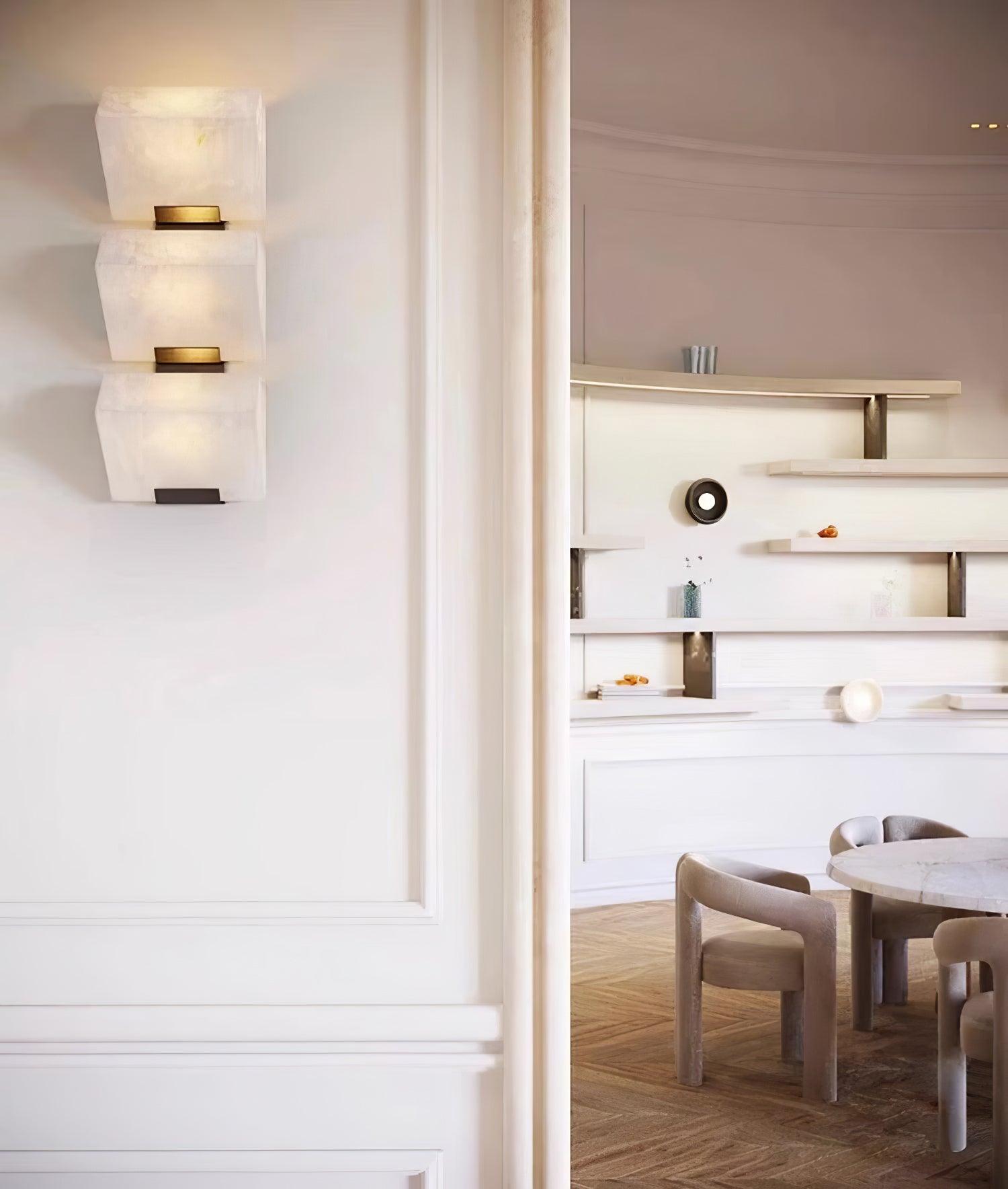 Alabaster Staircase Wall Lamp - Cueteks