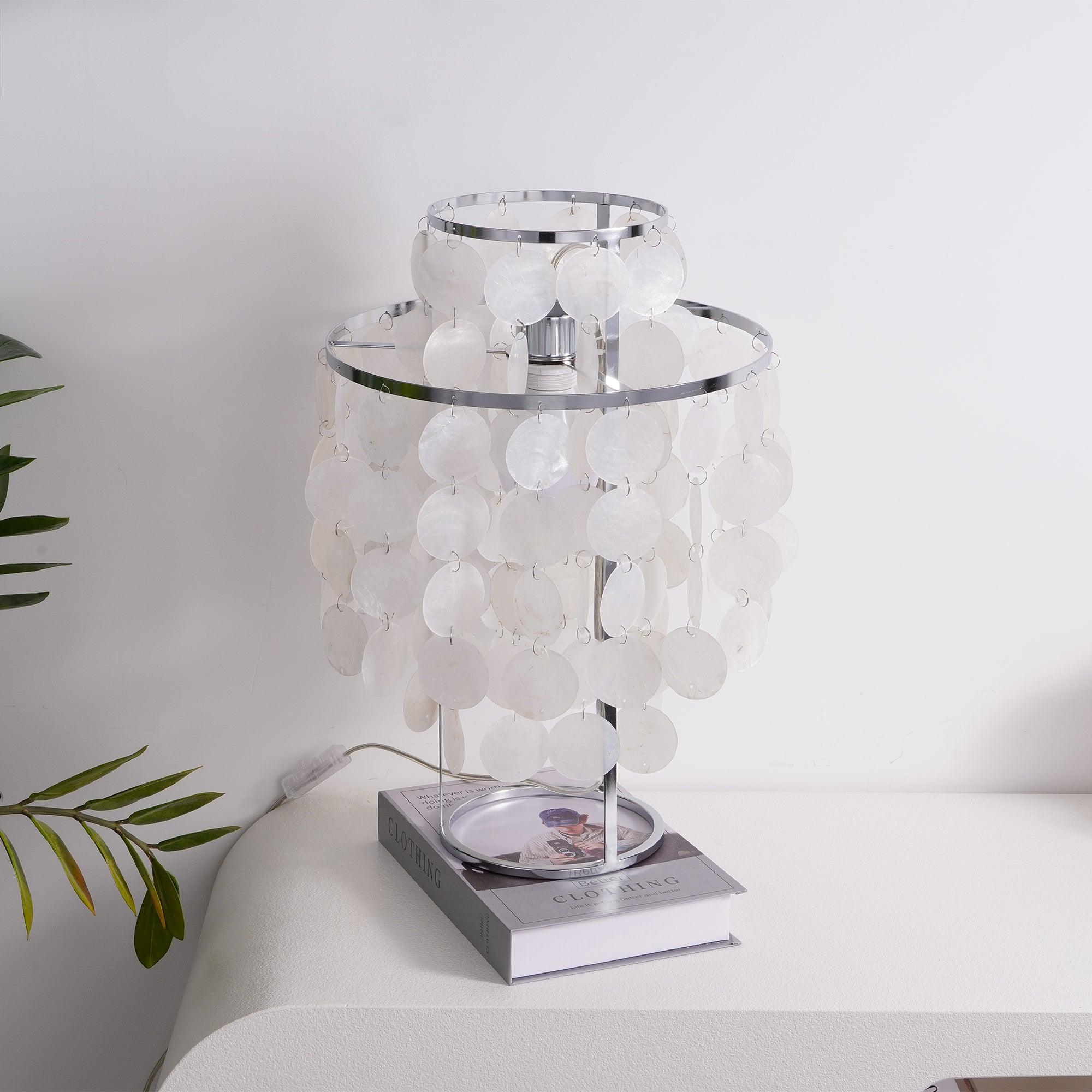 Round Shell Table Lamp - Cueteks