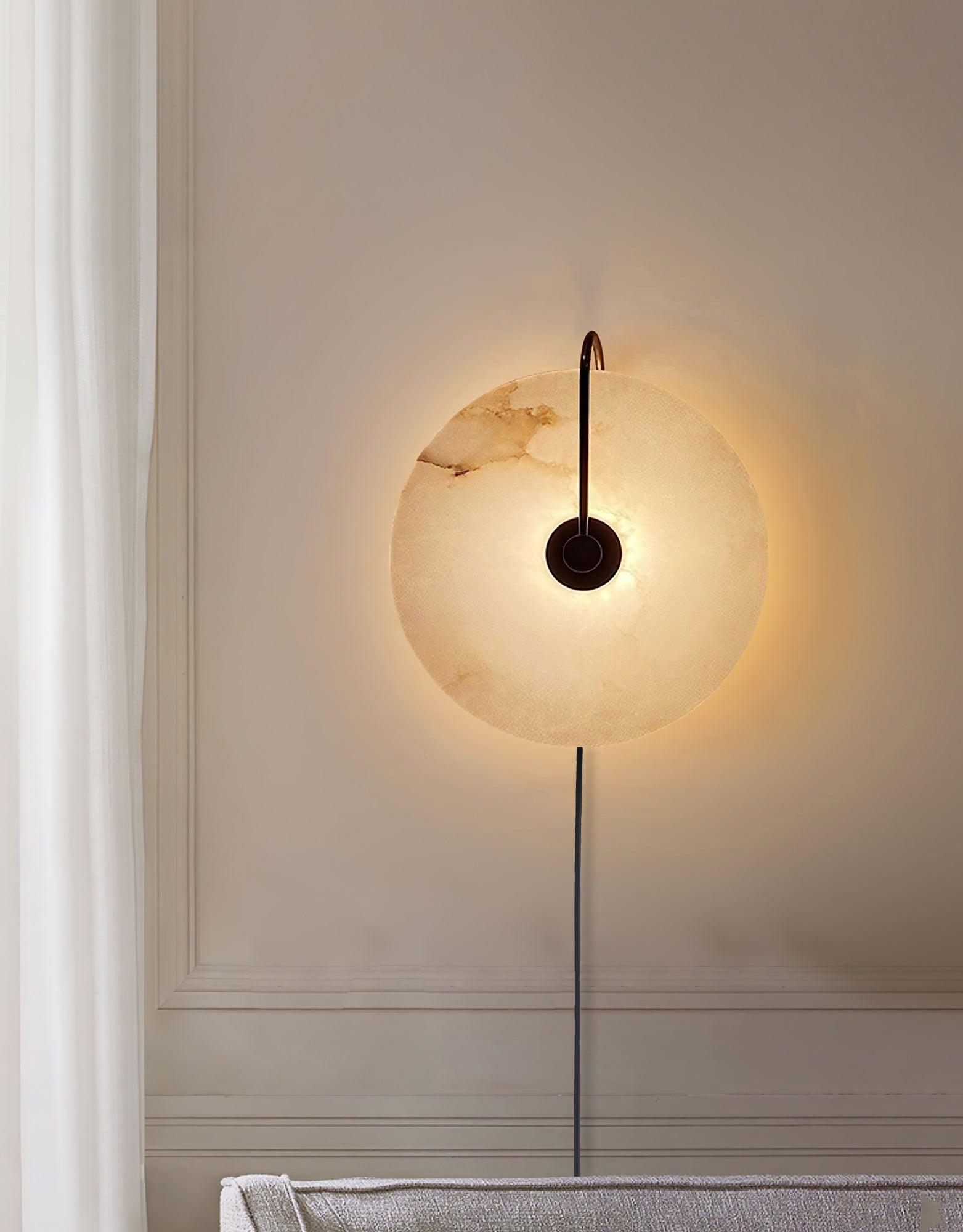Alabaster LED Plug-In Wall Lamp - Cueteks