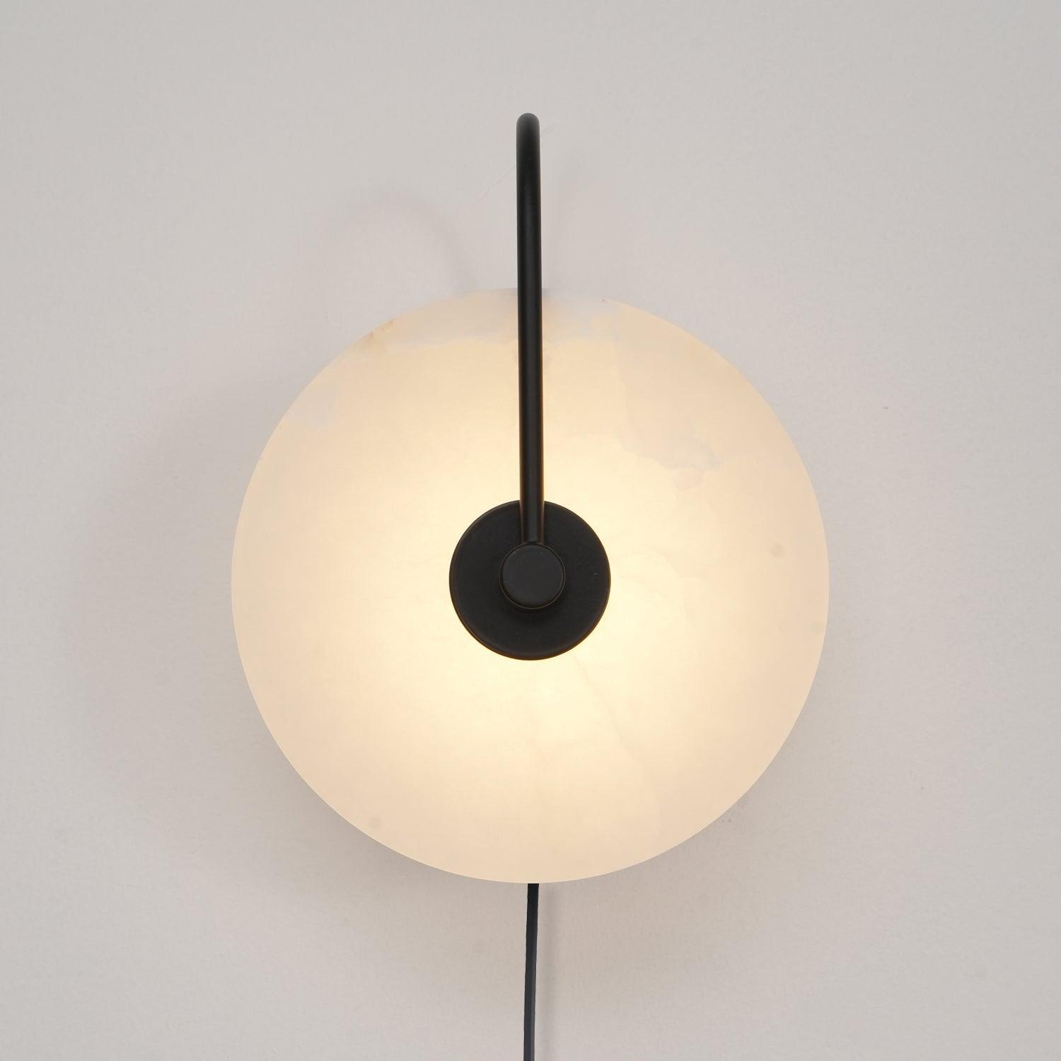 Alabaster LED Plug-In Wall Lamp - Cueteks