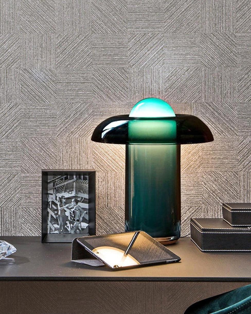 Glass Mushroom Table Lamp - Cueteks