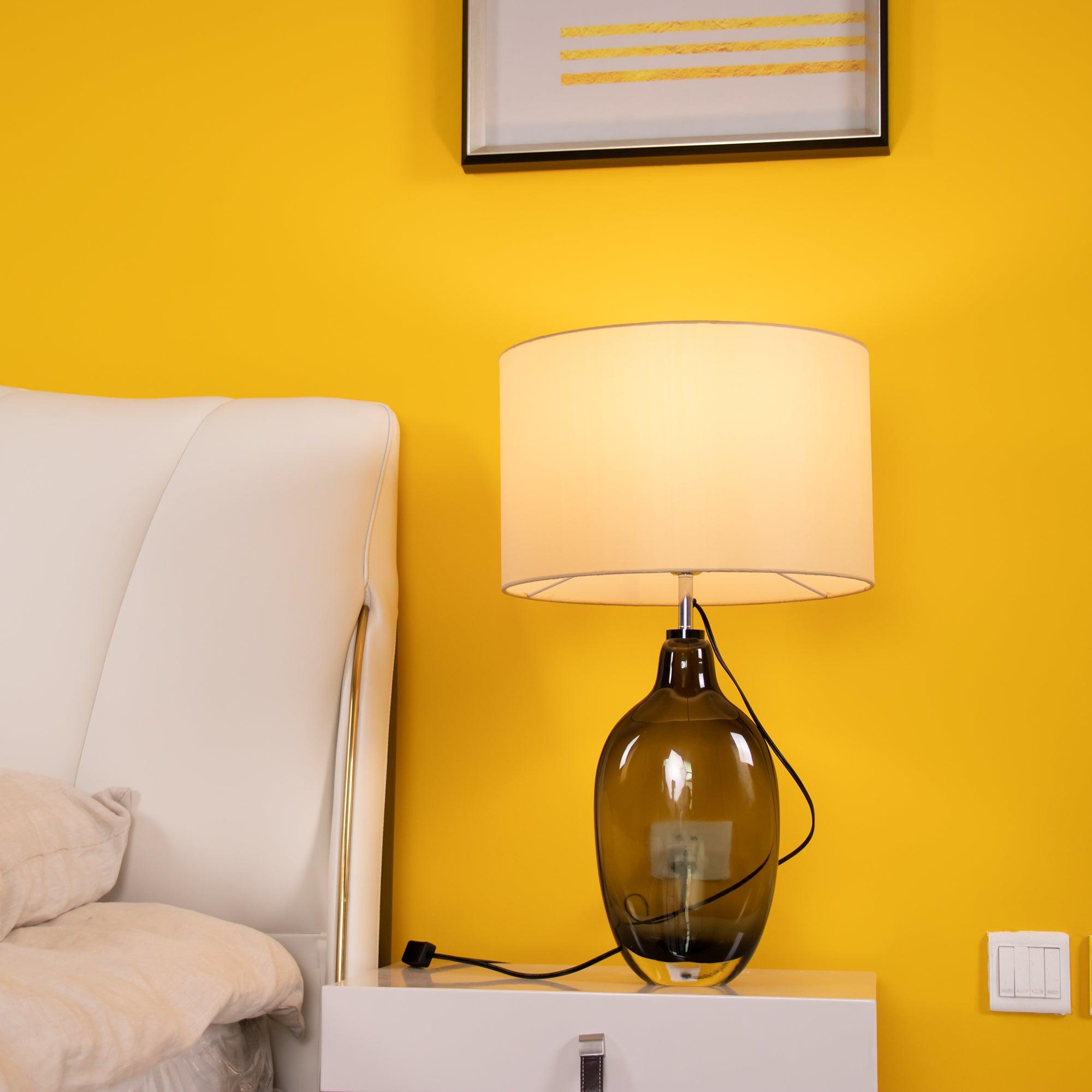 Glazed Crystal Table Lamp - Cueteks