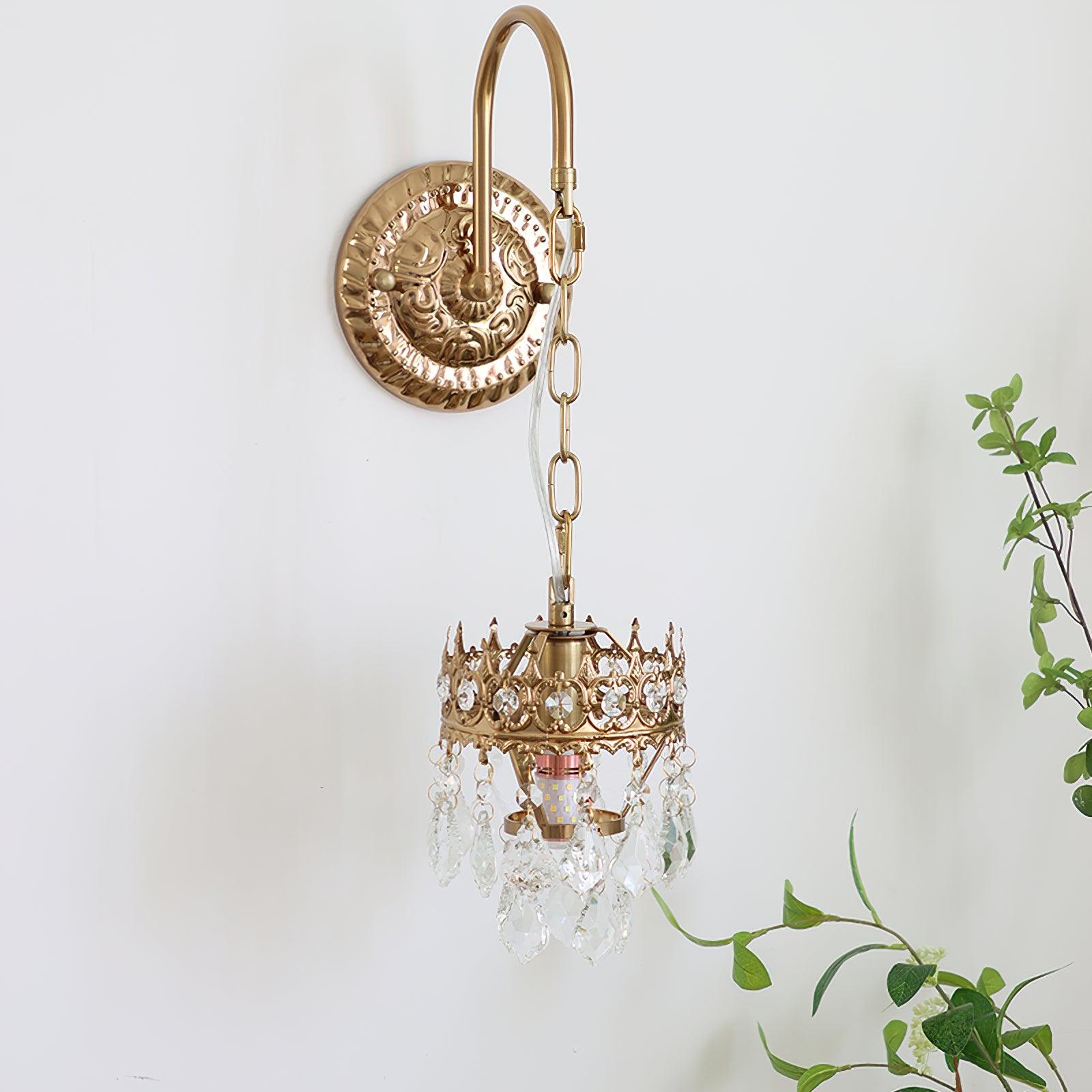 Crystal Crown Sconce - Cueteks