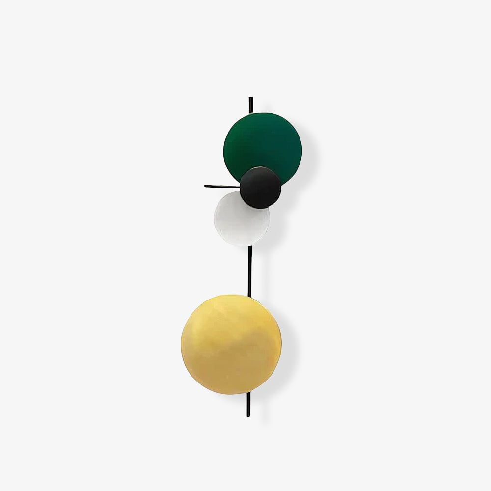 Compact green disc fixture on a plain background